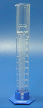GLASS MEASURING CYLINDER WITH PLASTIC BASE GLASS MEASURING CYLINDER WITH PLASTIC BASE